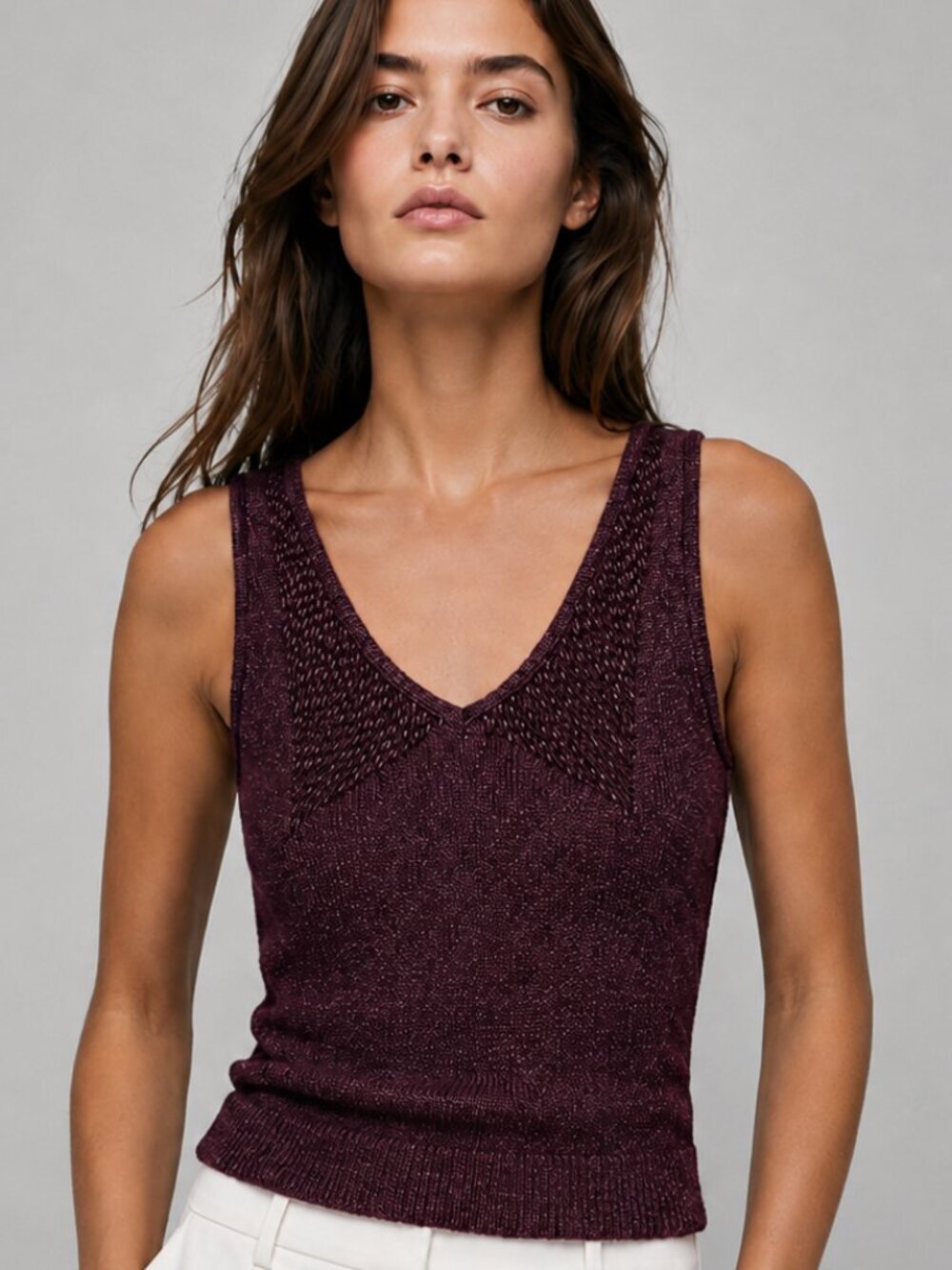 Vintage Della Spiga Beaded Tank Top